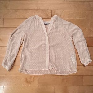 Zara light pink blouse